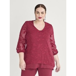 Blusa gasa Jacquard