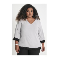 blusa gris