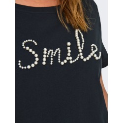 Camiseta perlas "Smile"