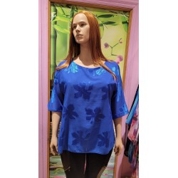 blusa azul manga japonesa