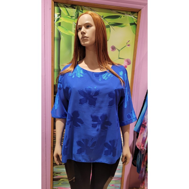 blusa azul manga japonesa