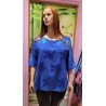blusa azul manga japonesa