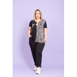 Camiseta print lagrima