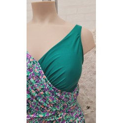 bañador reductor verde cruzado