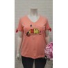 camiseta camaleón coral