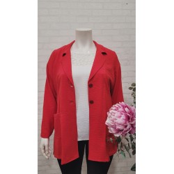 chaqueta fluida roja