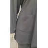 chaqueta fluida negra