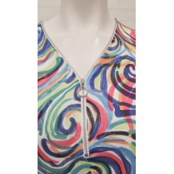 Camiseta grafitti cremallera
