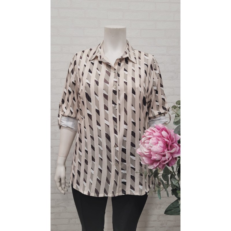 camisa tiras beige