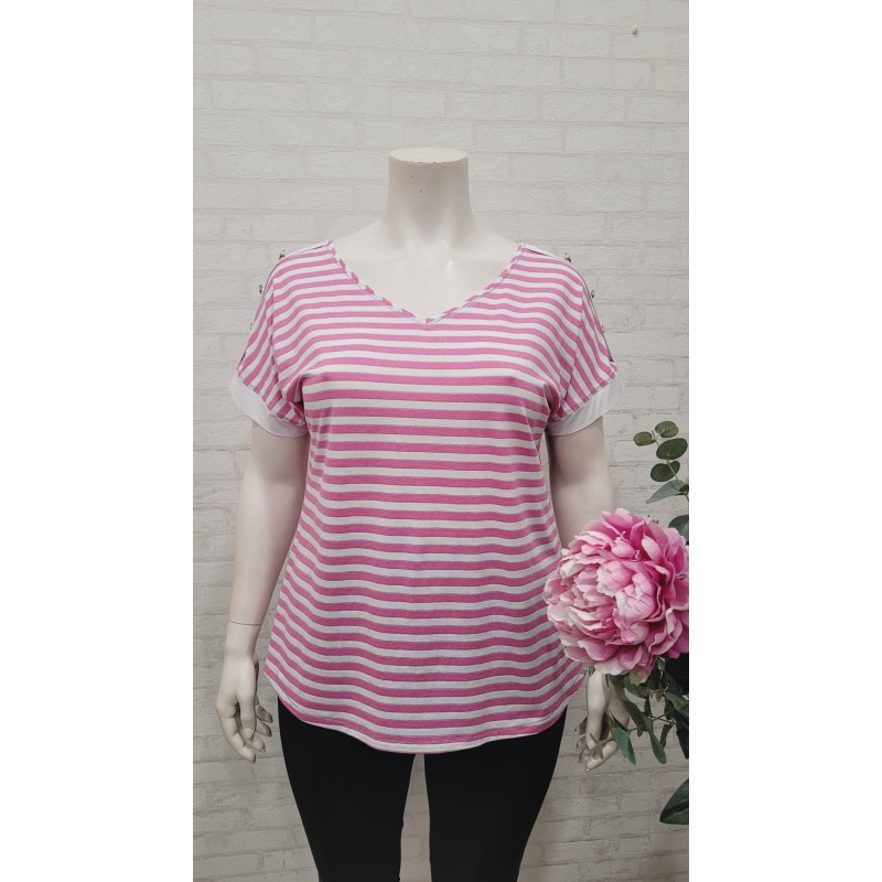 camiseta marinera pink