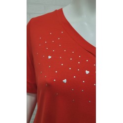 camiseta "love" roja