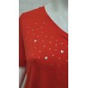 camiseta "love" roja