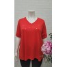 camiseta "love" roja