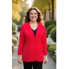chaqueta fluida roja