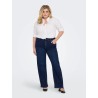 vaquero curvy wide recto azul
