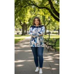 sudadera cremallera azul...