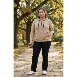 sudadera camel