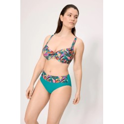 bikini reductor turquesa hojas