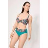 bikini reductor turquesa hojas