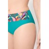 bikini reductor turquesa hojas