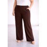 Pantalón fluido marrón