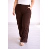Pantalón fluido marrón