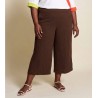 Pantalón capri marrón