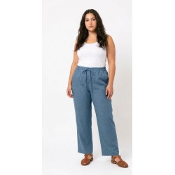 Pantalón bell azul