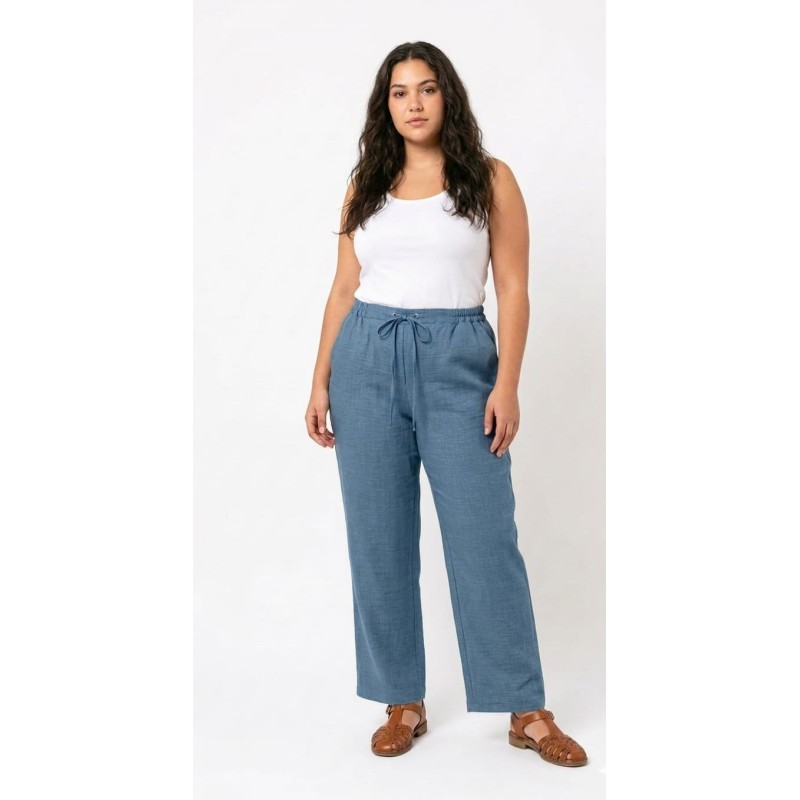 Pantalón bell azul