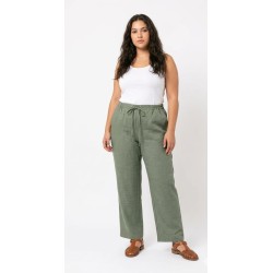 Pantalón bell caqui