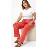 Pantalón bell rojo anaranjado