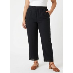 Pantalón entredós negro