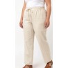 Pantalón bell beige