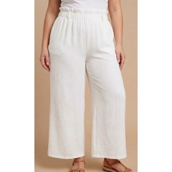 Pantalón tobillero blanco