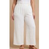 Pantalón tobillero blanco