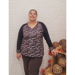Camiseta print cebra