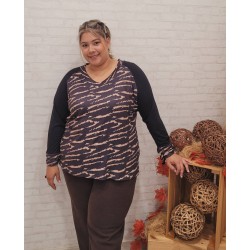 Camiseta print cebra