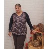 Camiseta print cebra