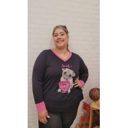 Camiseta carlino pink