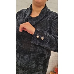 jersey chenilla negro