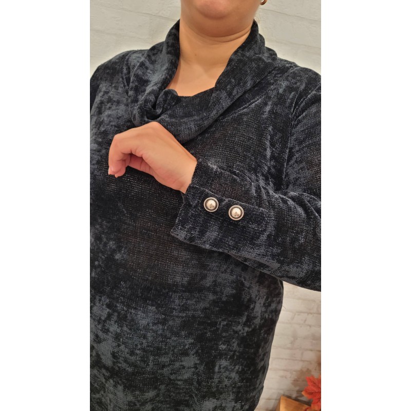 jersey chenilla negro