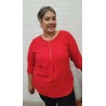 blusa cuore roja
