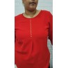 blusa cuore roja