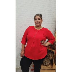 blusa cuore roja