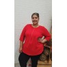 blusa cuore roja
