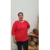 blusa cuore roja