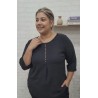 blusa cuore negra