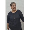 blusa cuore negra