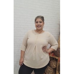 blusa cuore beige