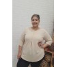blusa cuore beige